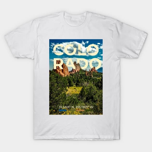 Colorado Travel Poster T-Shirt by mardavemardave